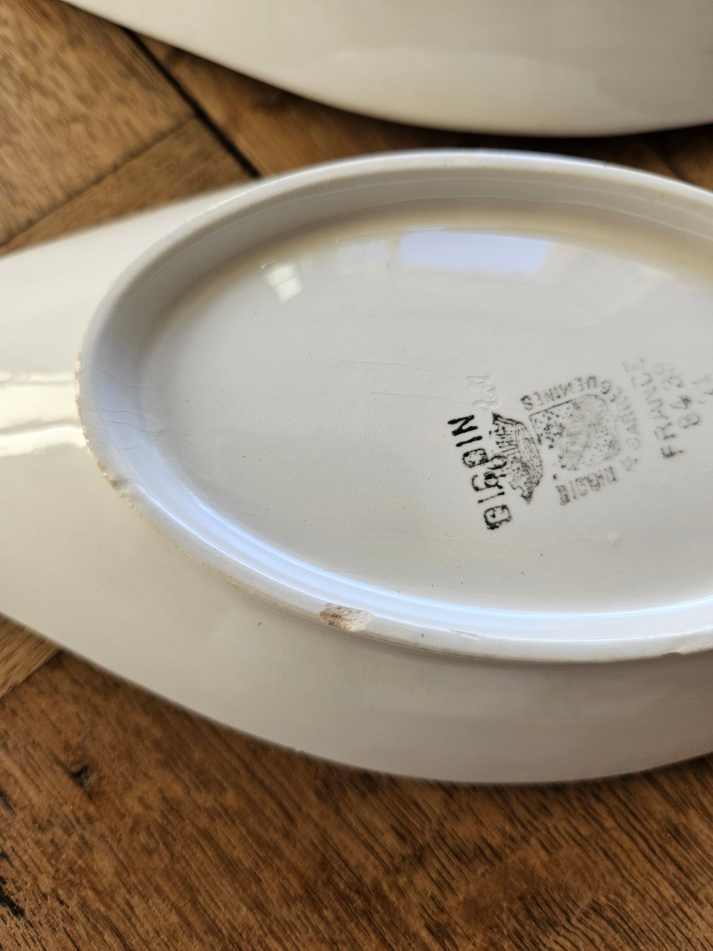 Ravier Digoin, décor vert