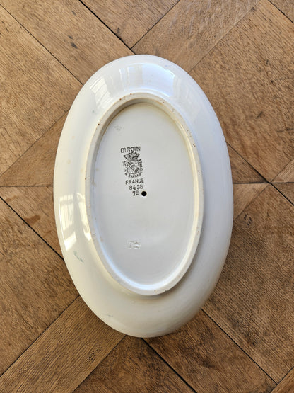 Saucière Digoin, décor vert