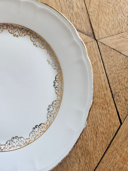 Assiettes à dessert vintage porcelaine