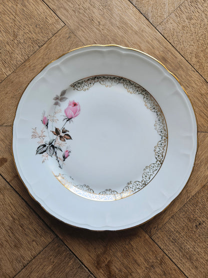 Assiettes à dessert vintage porcelaine