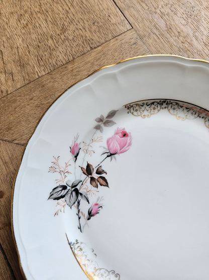 Assiettes à dessert vintage porcelaine