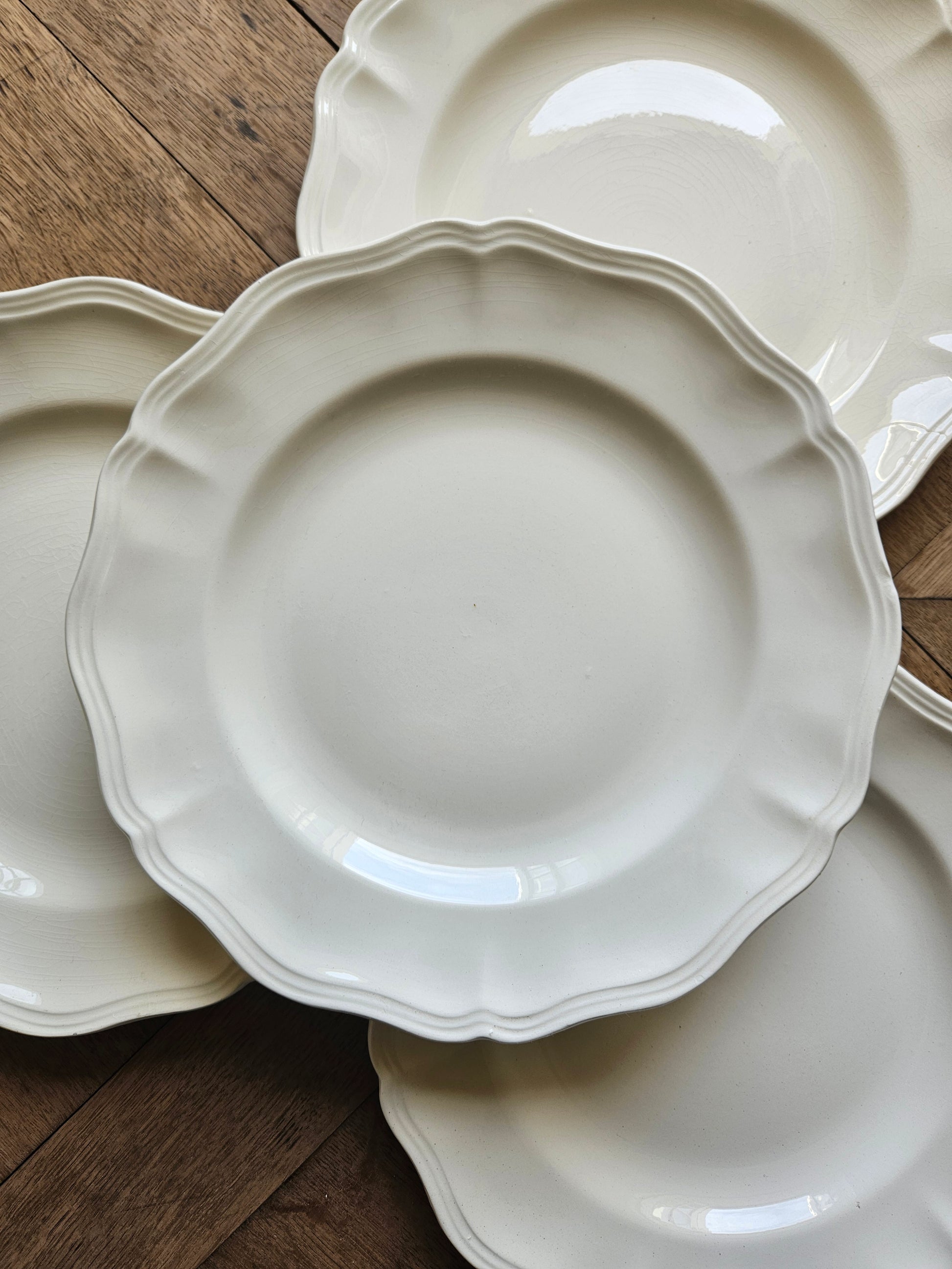 Assiette plate vintage Sarreguemines rohan