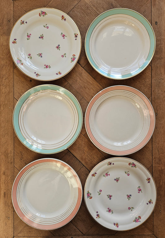 Assiettes dépareillées