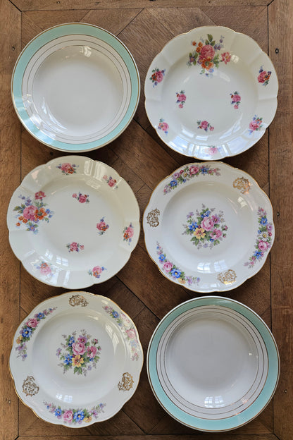 Assiettes dépareillées