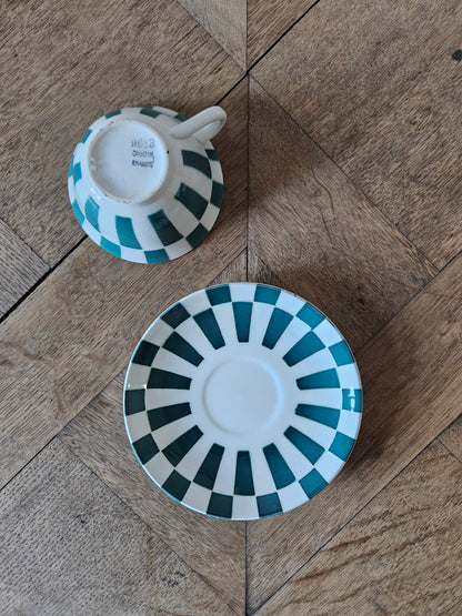 Tasse à damier Digoin