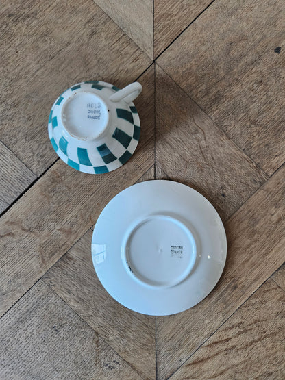 Tasse à damier Digoin