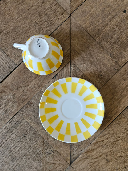 Tasse à damier Digoin