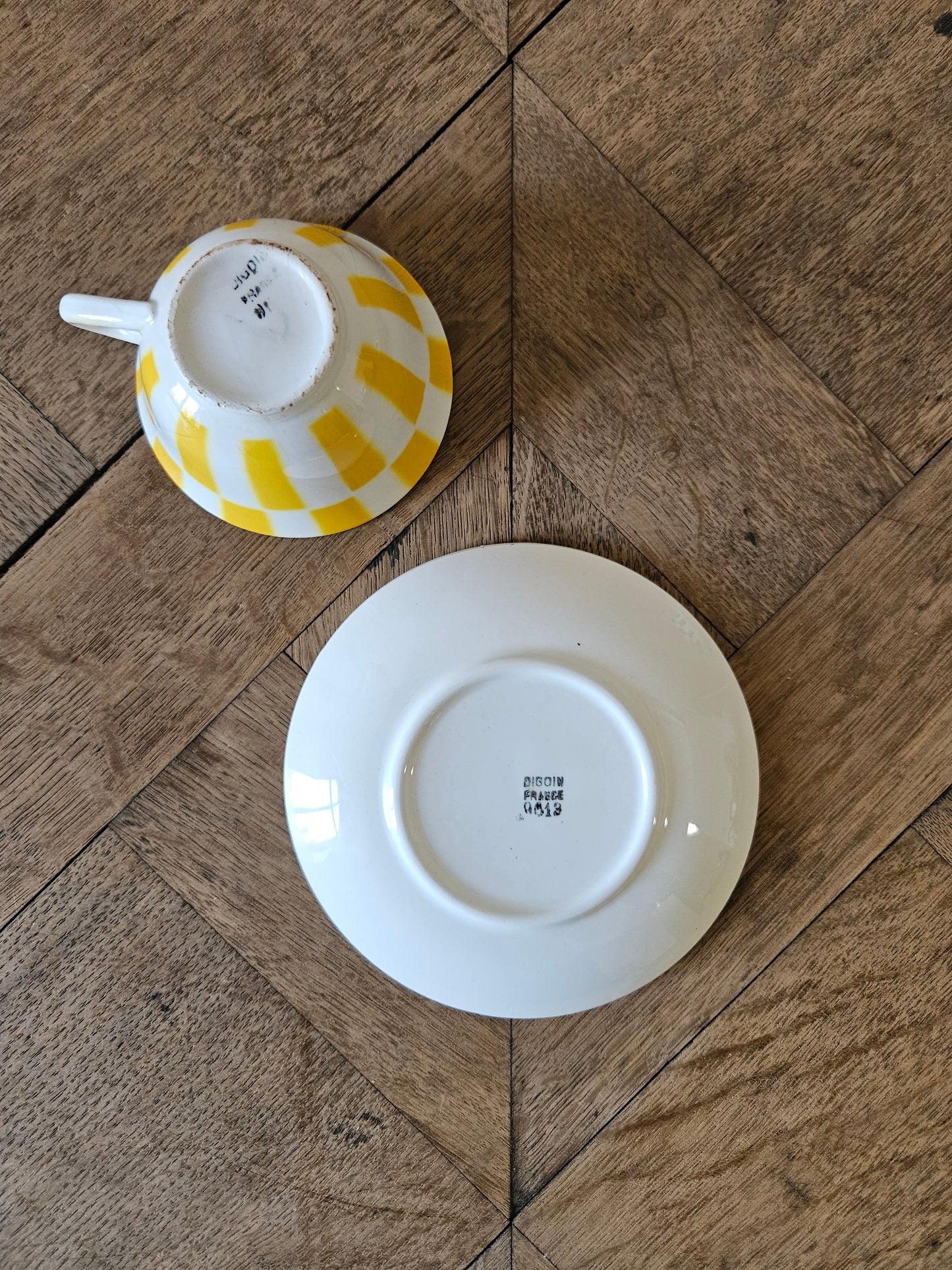 Tasse à damier Digoin