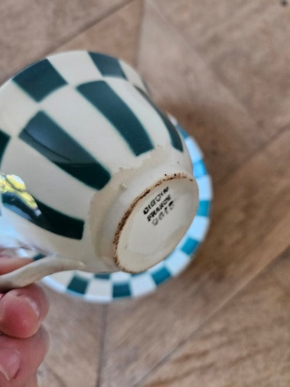 Tasse à damier Digoin