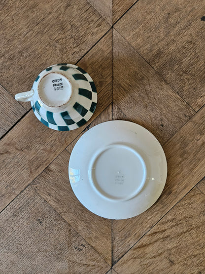 Tasse à damier Digoin