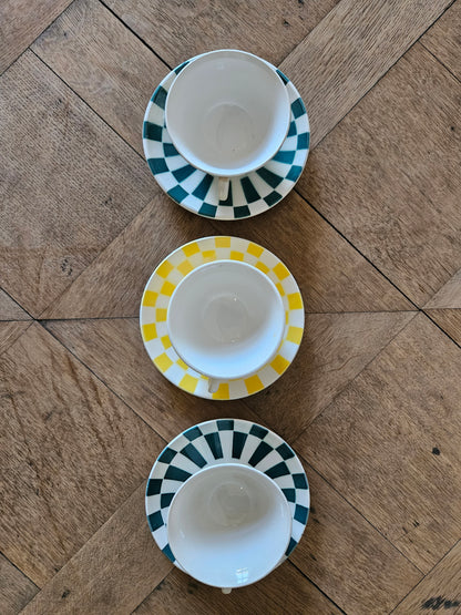 Tasse à damier Digoin