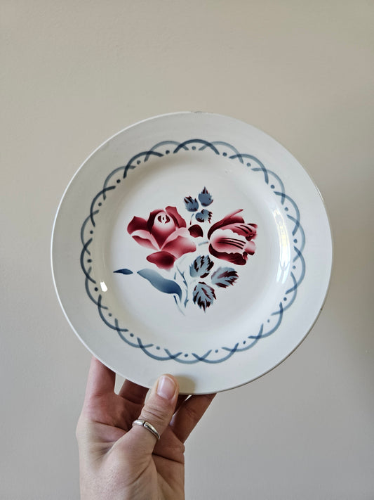 Assiette à dessert vintage Digoin Cannes