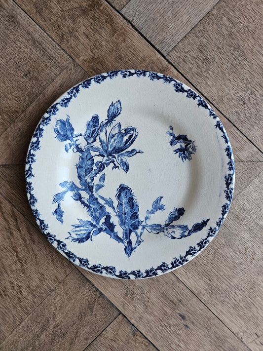 Assiette plate Gien, Cactus