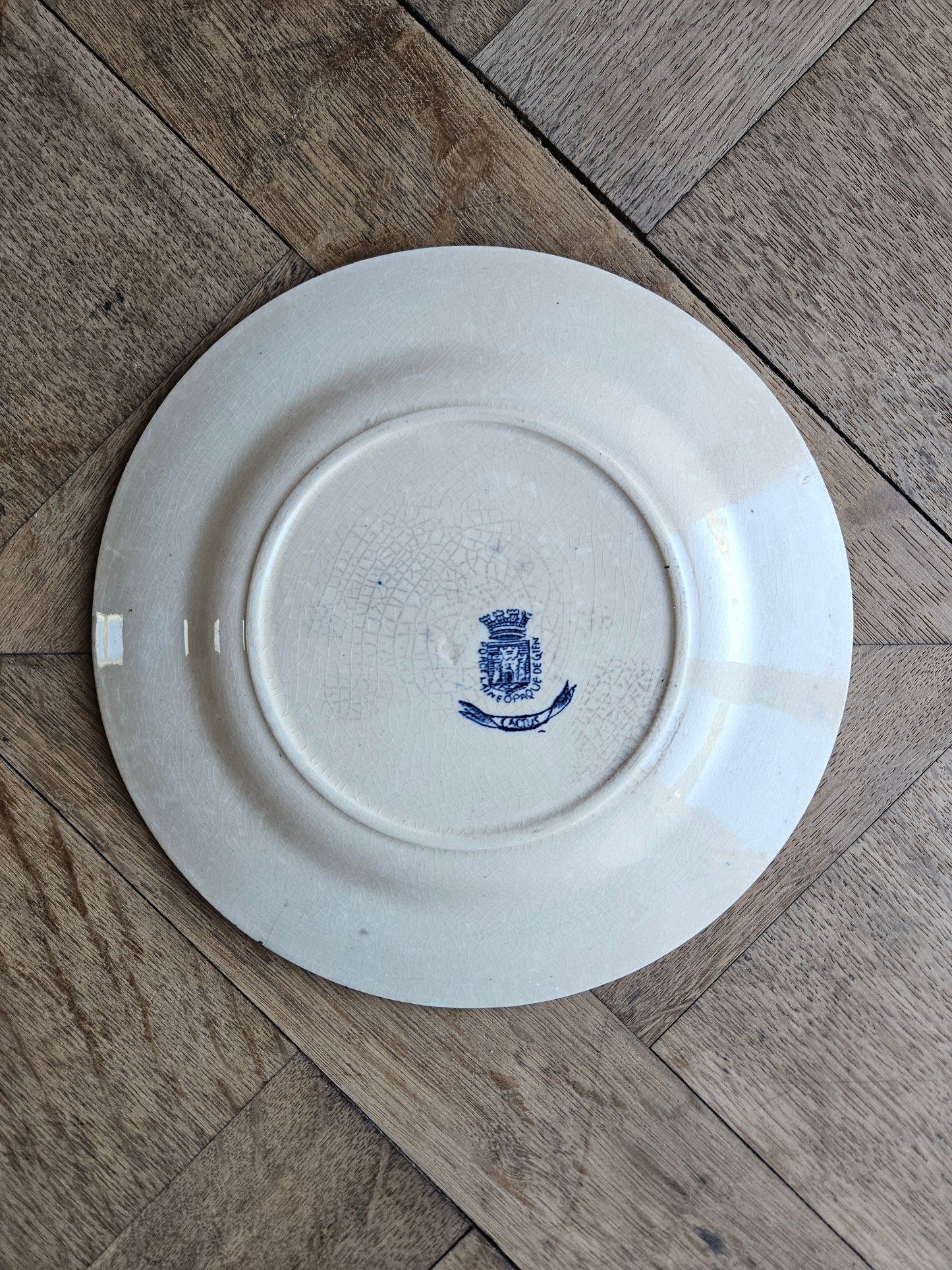 Assiette plate Gien, Cactus