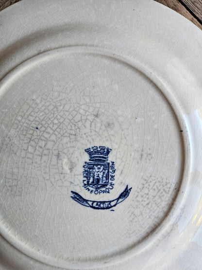 Assiette plate Gien, Cactus
