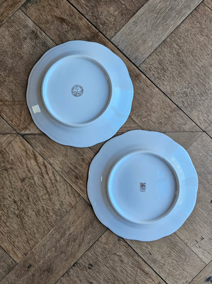 Assiettes à dessert dépareillées shabby chic