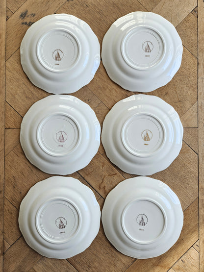 Assiettes à dessert L’Amandinoise, petites fleurs