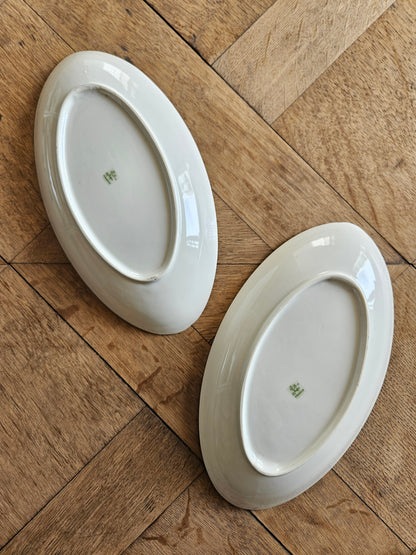 Ravier vintage en porcelaine, petites fleurs