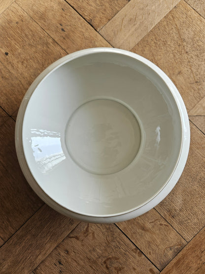 Saladier vintage en porcelaine, petites fleurs