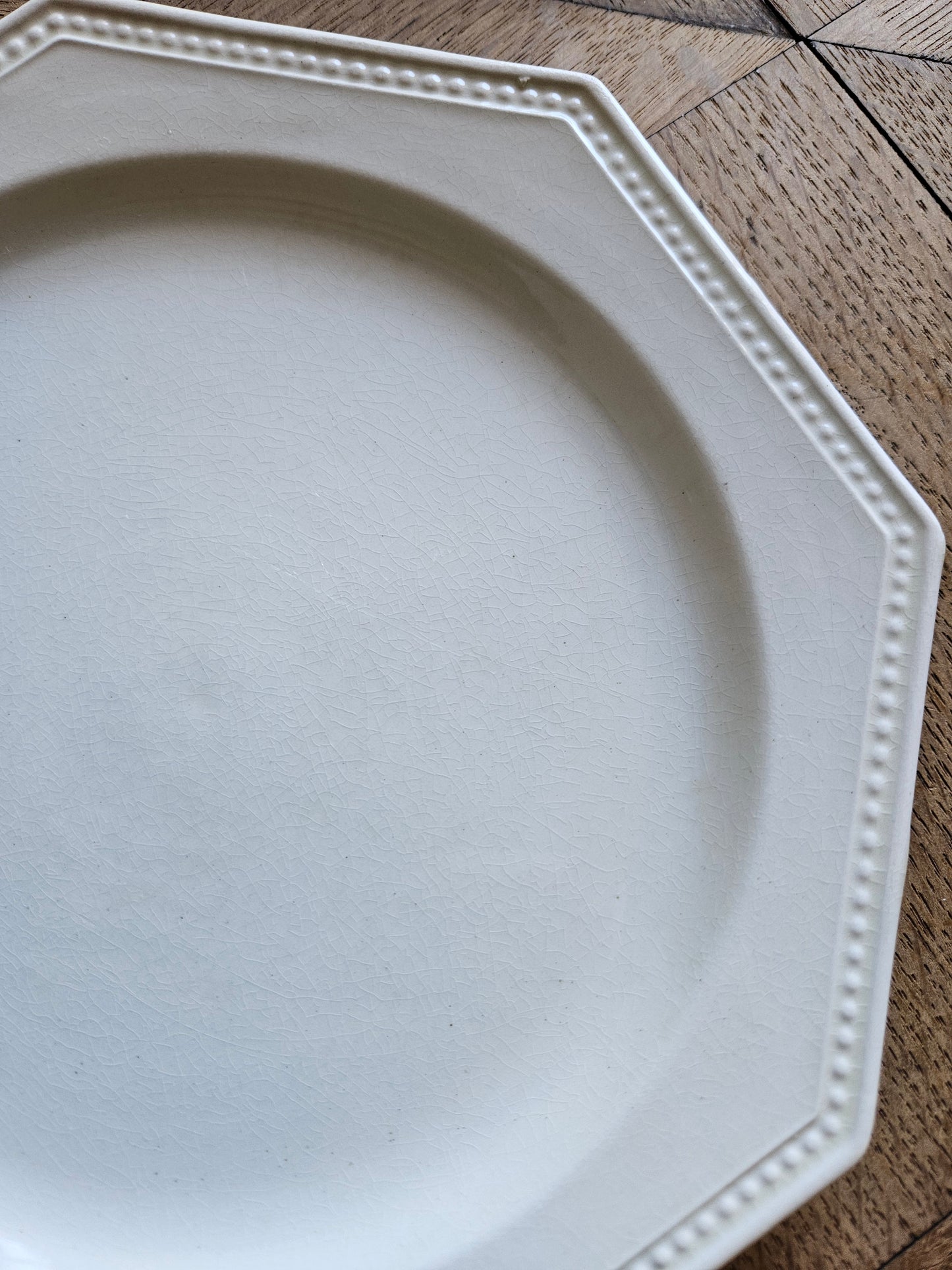 Assiettes à dessert octogonales perlées Montereau #2
