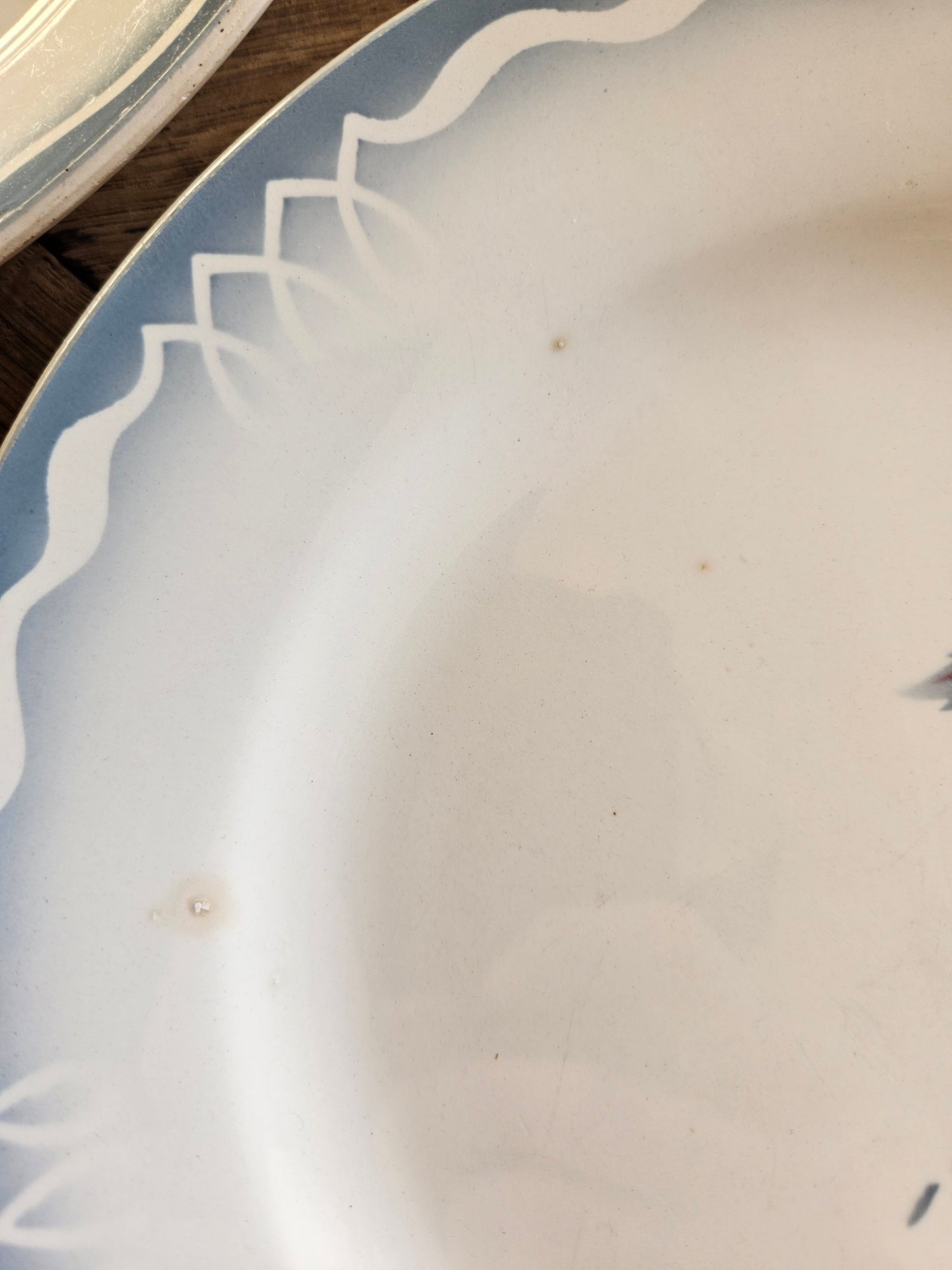 Assiettes plates rétro dépareillées, Digoin & Gien