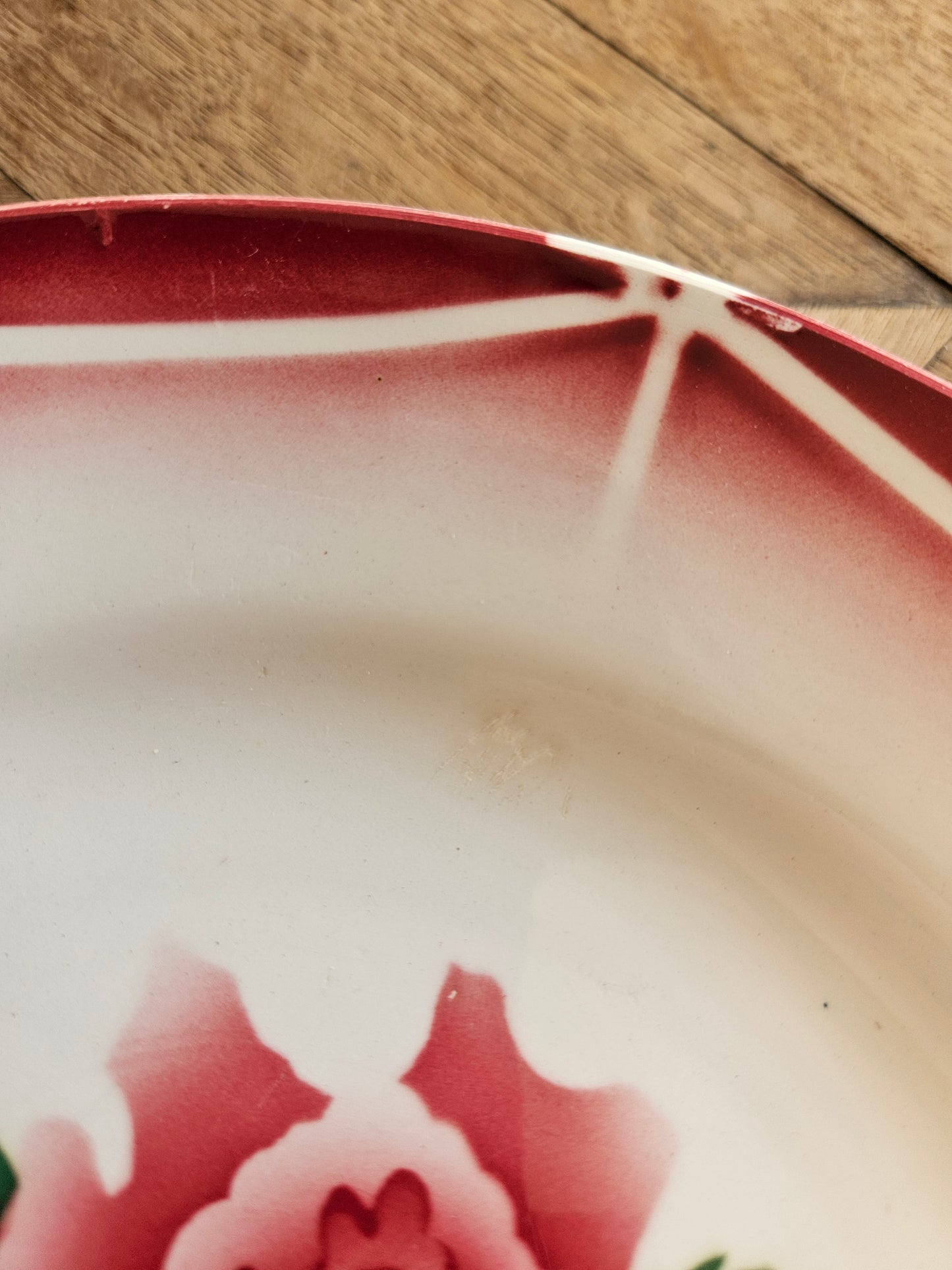 Assiettes plates rétro dépareillées, Digoin & Gien