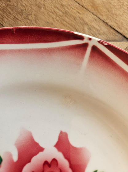 Assiettes plates rétro dépareillées, Digoin & Gien