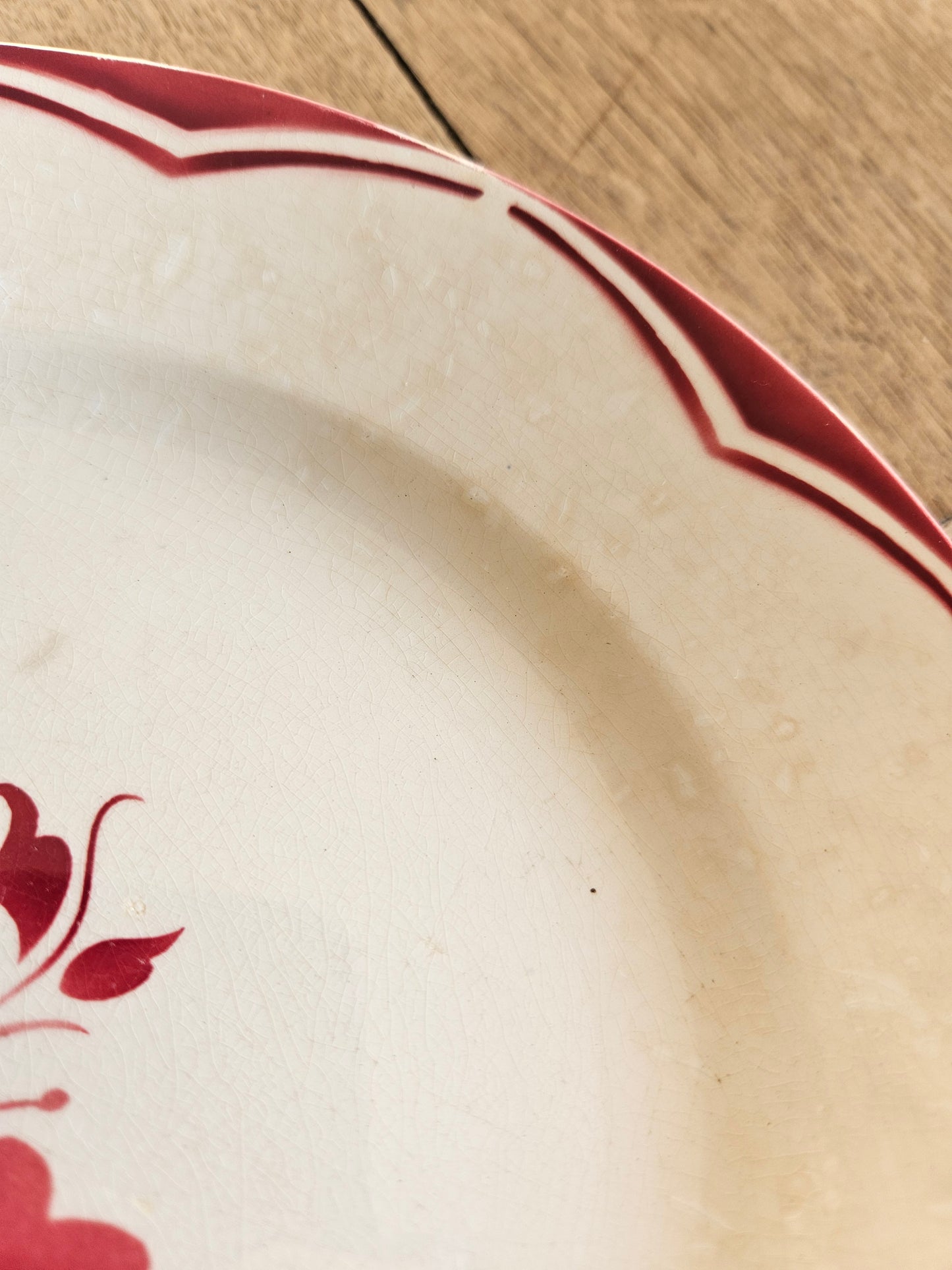 Assiettes plates rétro dépareillées, Digoin & Gien