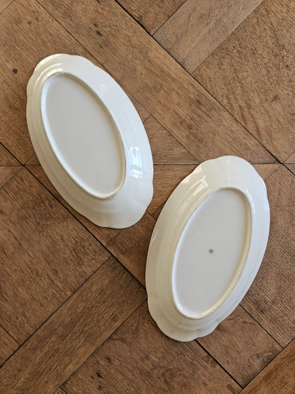 Ravier vintage en porcelaine, bouquets de fleurs