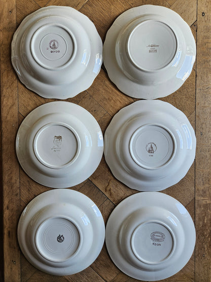 Assiettes creuses dépareillées 100% dépareillées