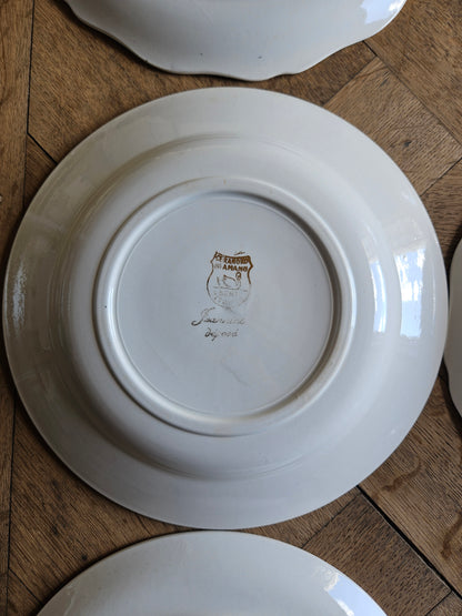 Assiettes creuses dépareillées 100% dépareillées