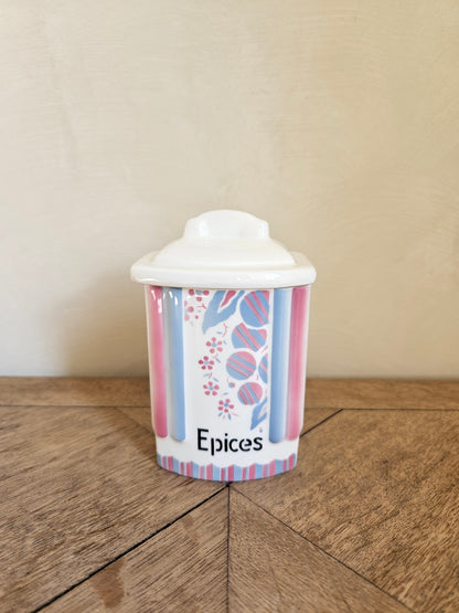 Pot à épices Ditmar Urbach, rose et bleu