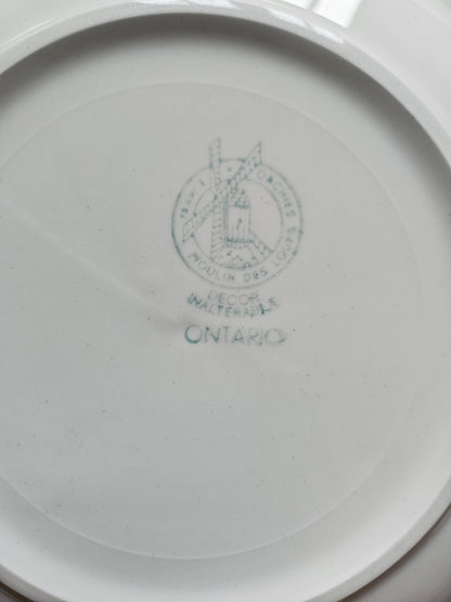 Assiettes calottes Moulin des Loups, Ontario