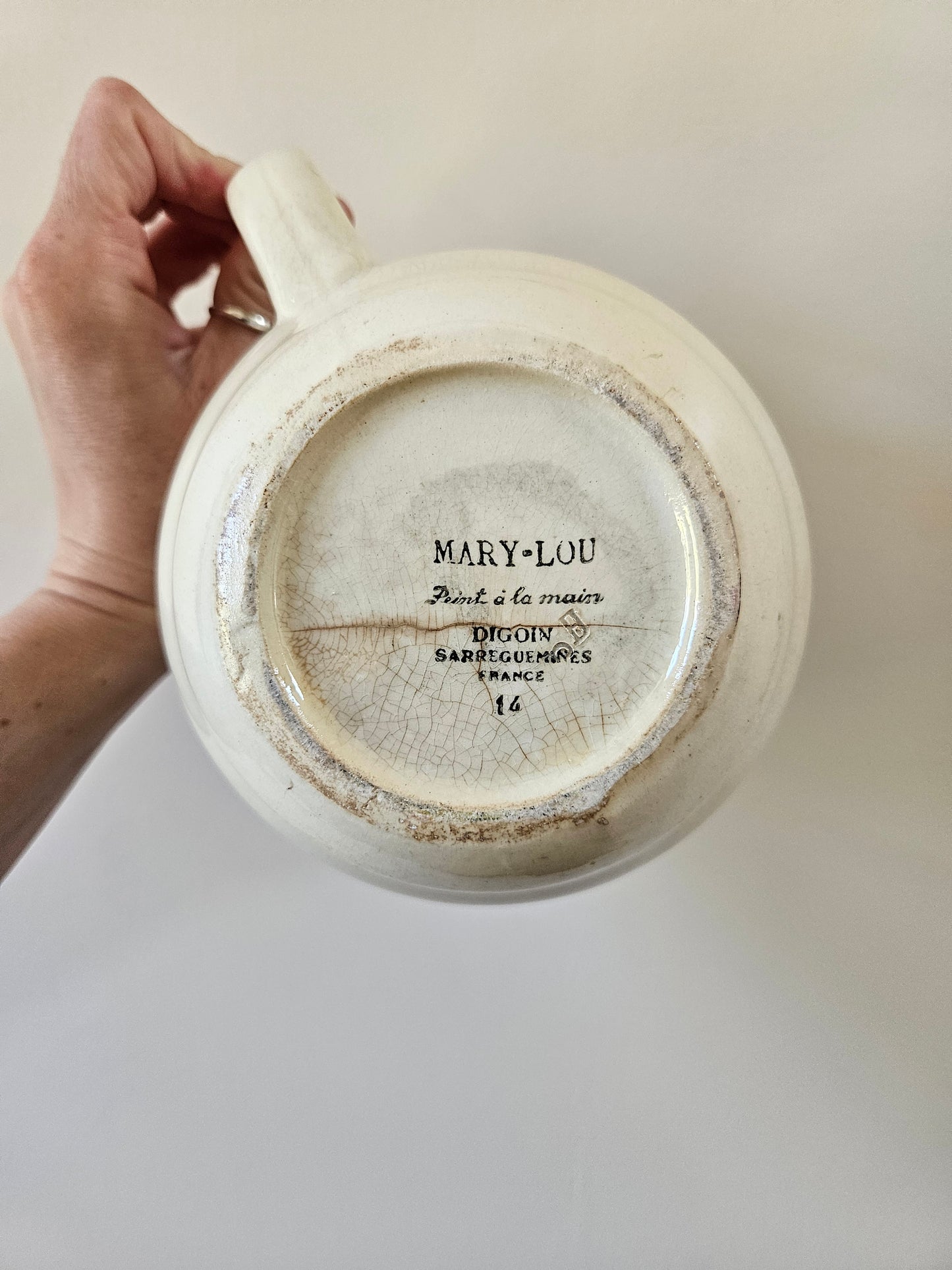 Pichet vintage Digoin, Mary-Lou