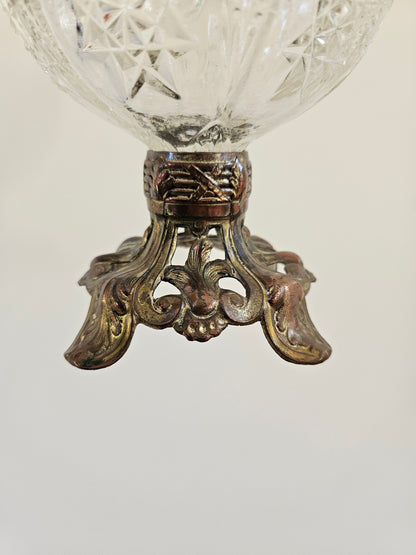 Bonbonnière vintage sur pied