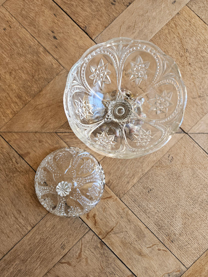 Bonbonnière vintage sur pied