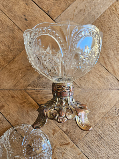 Bonbonnière vintage sur pied