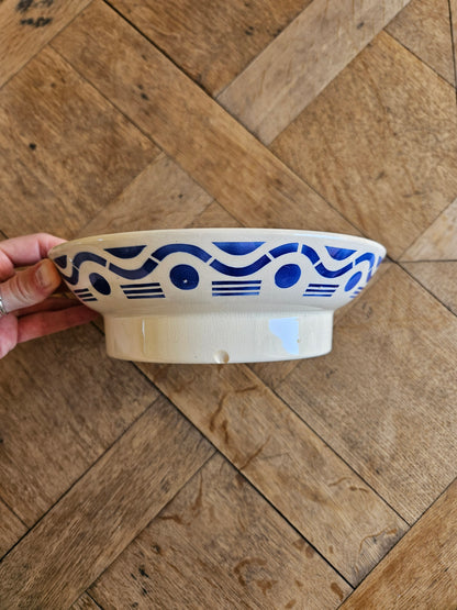 Assiette sur pied Badonviller, Azur