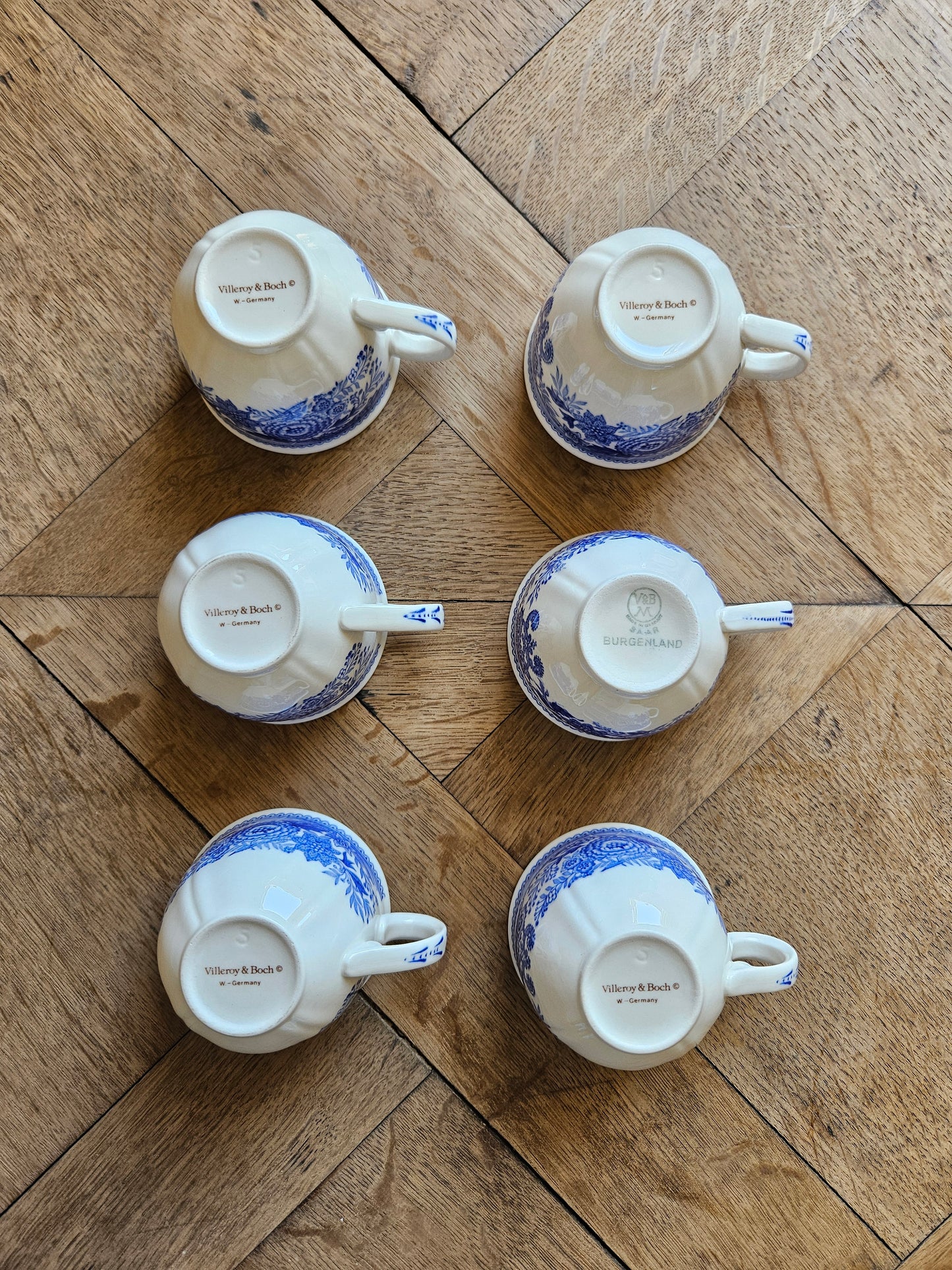 Tasses à café Villeroy et Boch, Burgenland