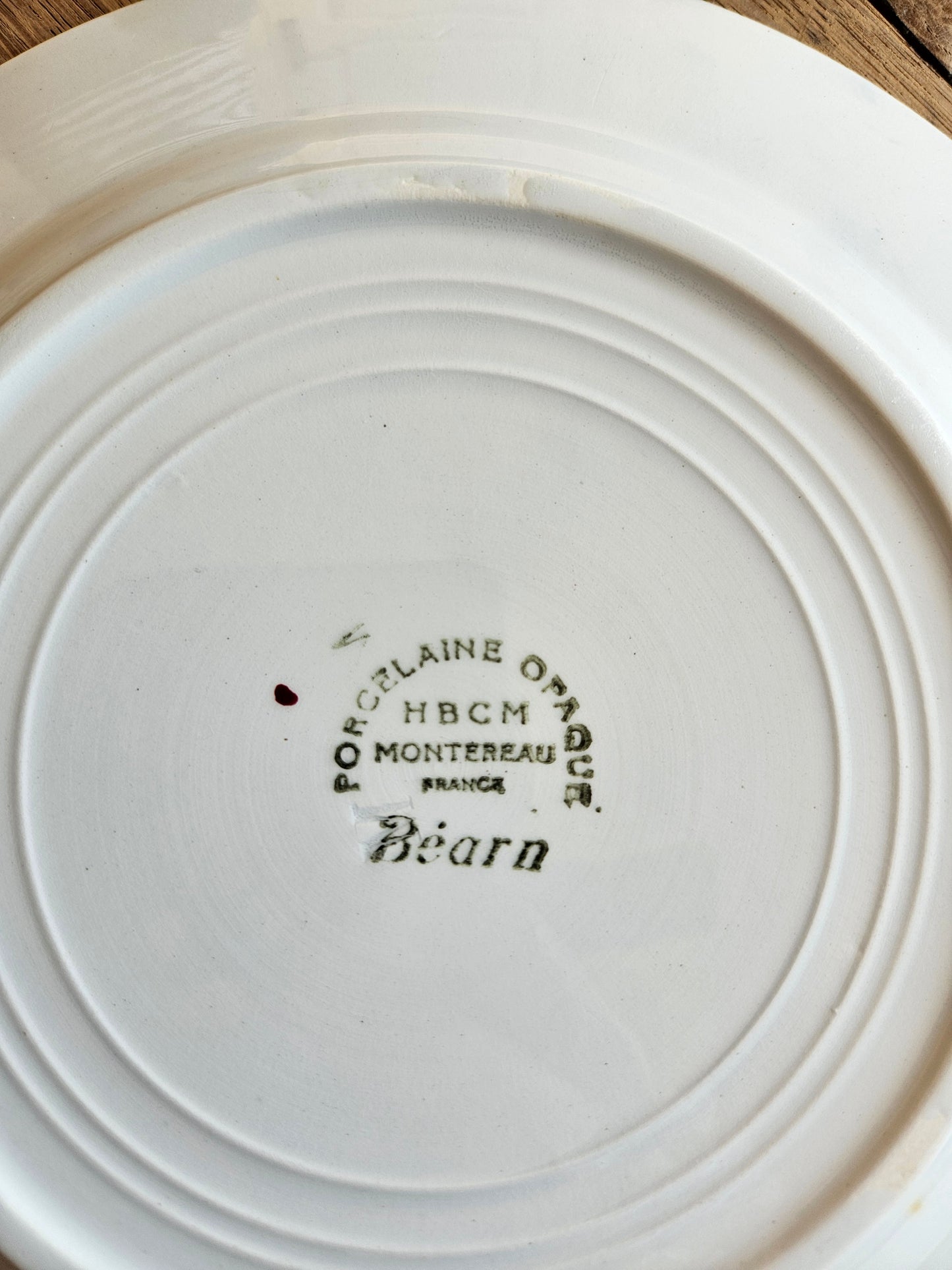 Assiettes plates HBCM, Béarn