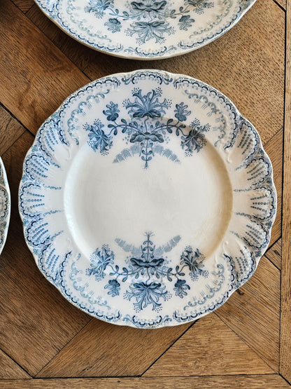 6 assiettes à dessert St Amand, Régence