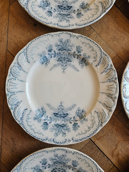 6 assiettes à dessert St Amand, Régence