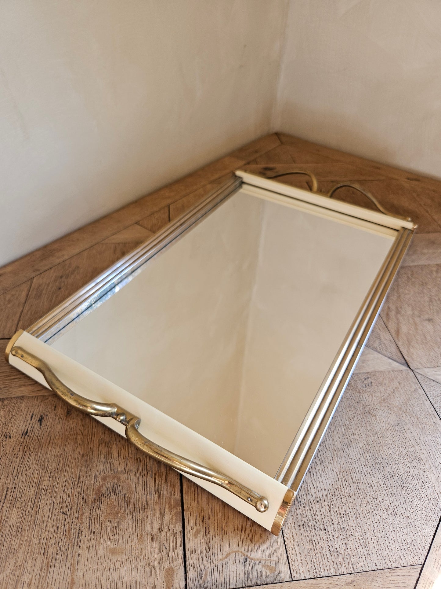 Plateau miroir Art Déco