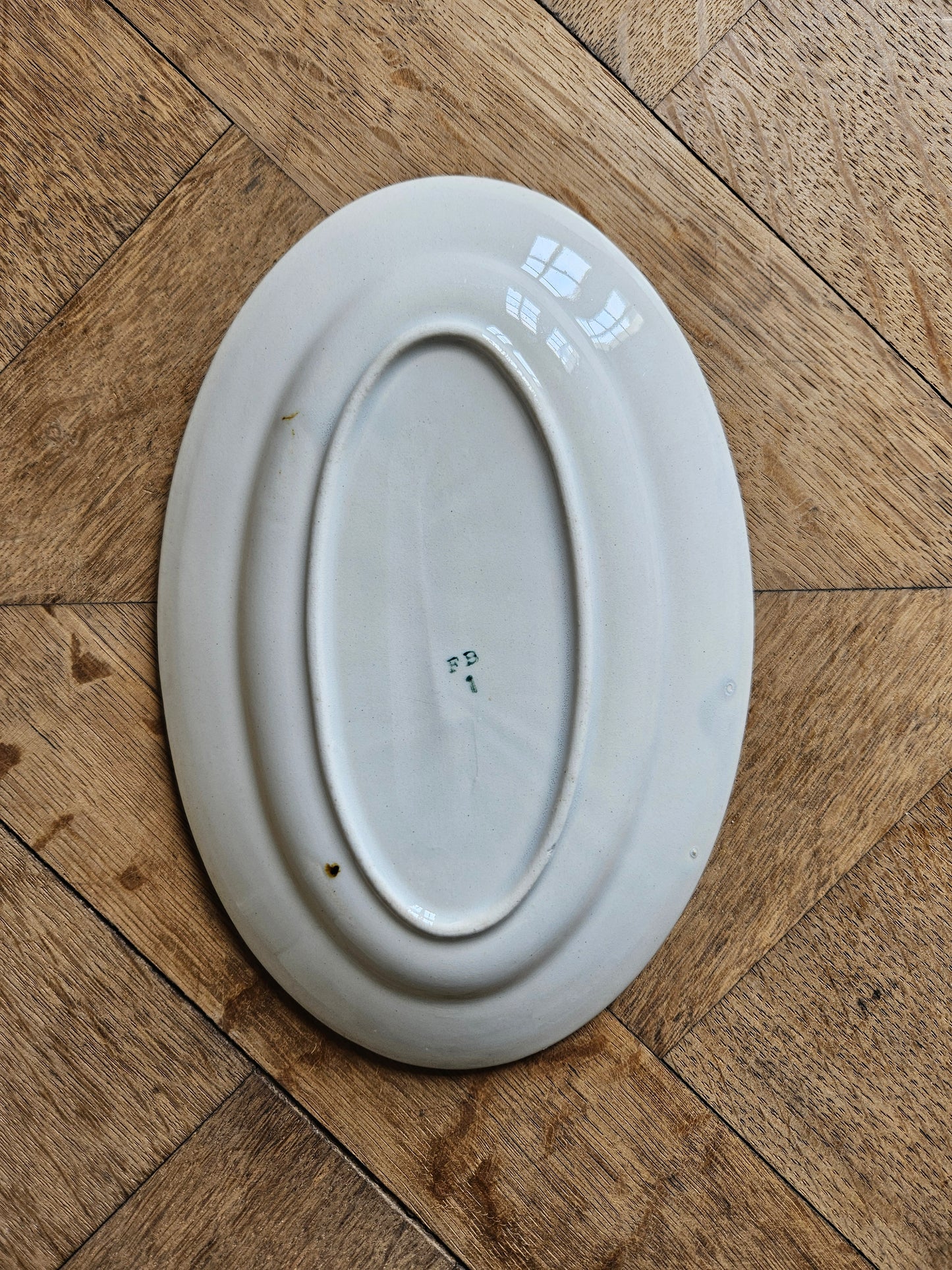 Ravier vintage Badonviller bleu