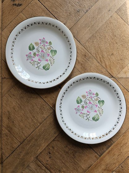 Assiettes plates dépareillées "Beaugency"