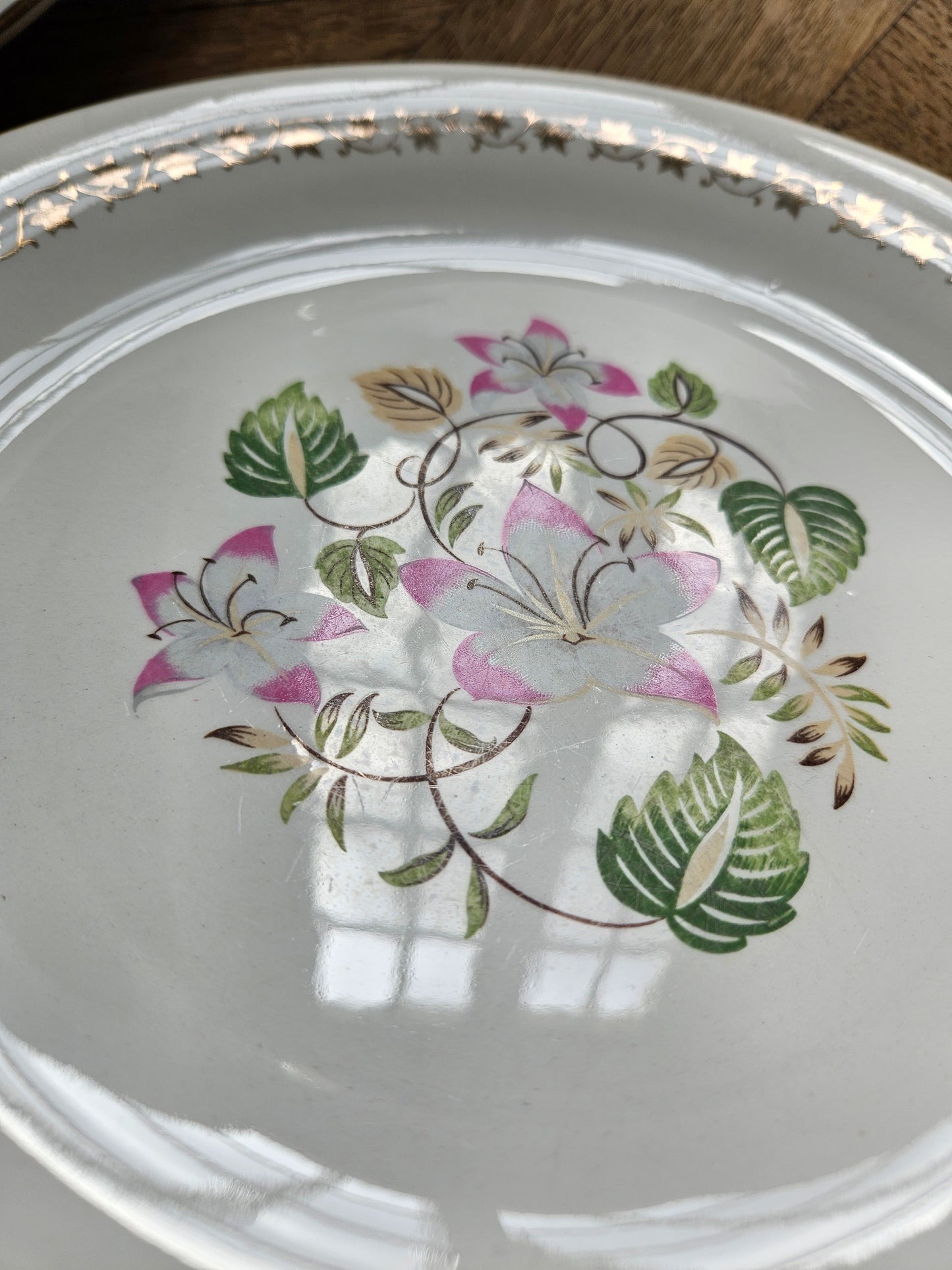 Assiettes plates dépareillées "Beaugency"