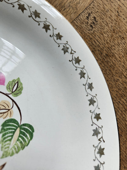 Assiettes plates dépareillées "Beaugency"
