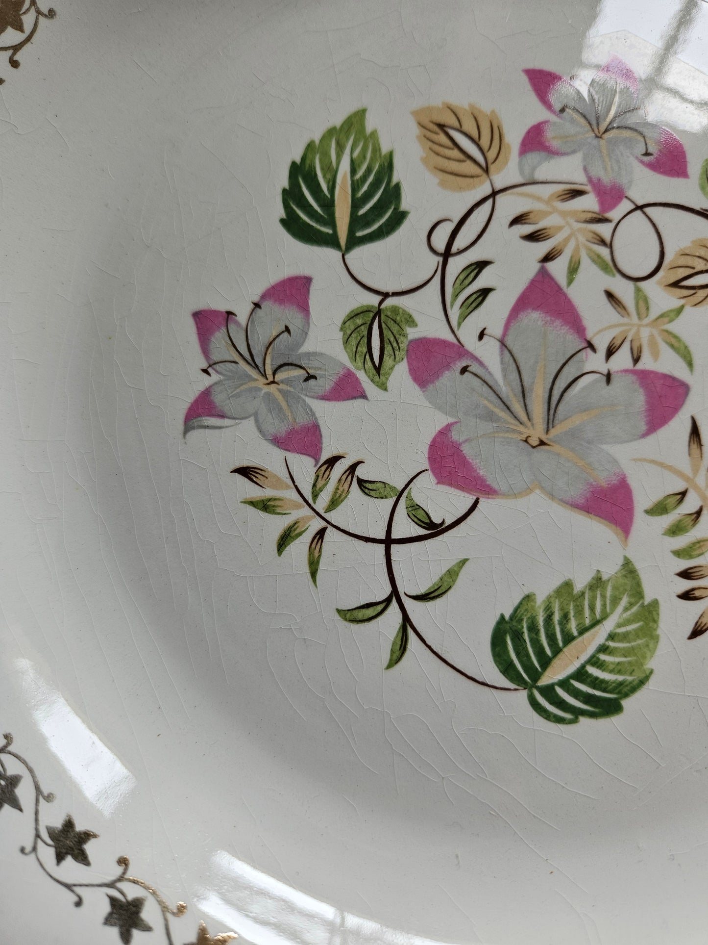 Assiettes plates dépareillées "Beaugency"