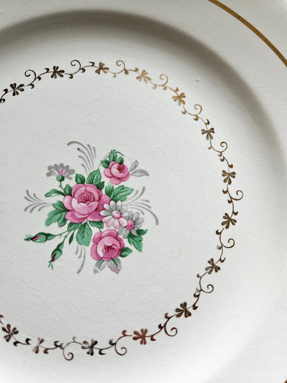 Assiettes plates dépareillées "Beaugency"