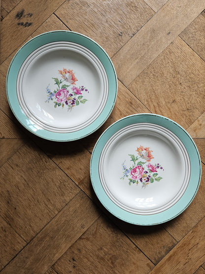 Assiettes creuses dépareillées "Beaugency"